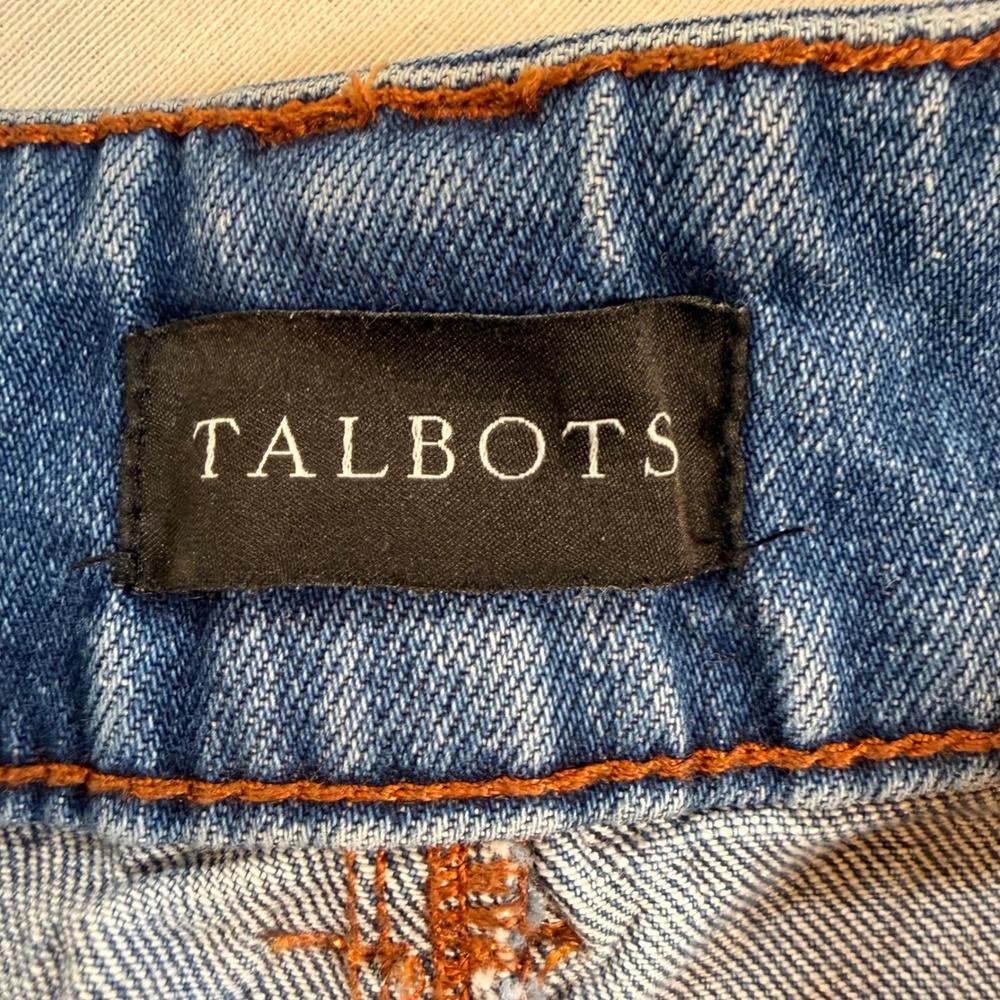 Talbots Straight Ankle Jeans Womens 10 Medium Wash Stretch Quiet Luxury Classic - Picture 7 of 9